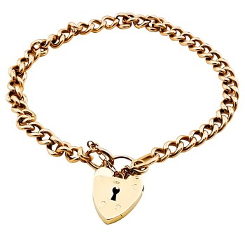9ct Gold (Hollow) 8.5g 7 inch Albert Bracelet